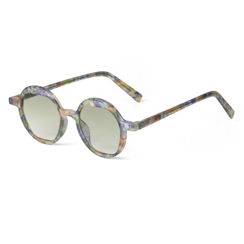 Lunettes de soleil rondes rétro UV400 pour protéger vos yeux avec élégance violette