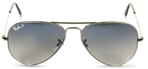 Ray-Ban AVIATOR LARGE METAL (RB 3025 004/78 58, Gunmetal Frame/Gray Polarized Lens )2