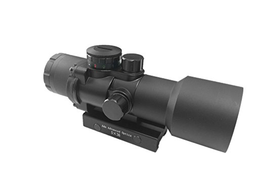 Ade Advanced Optics Crusader 5X Tactical Pris Scope With Illuminated Red/Green Dot Reticle #TOP4