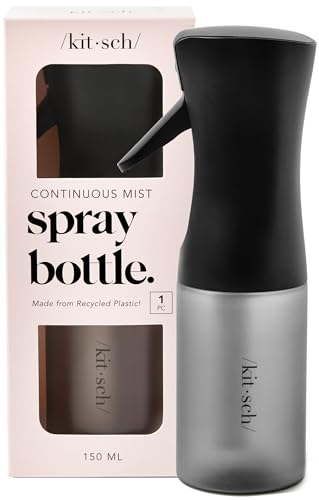 Kitsch Bouteille Spray pour Cheveux - Vaporisateur Continu à Ultra Fine Brume pour Coiffure, Barbier, Salons, Nettoyage, Plantes, Bouteille Polyvalente en...