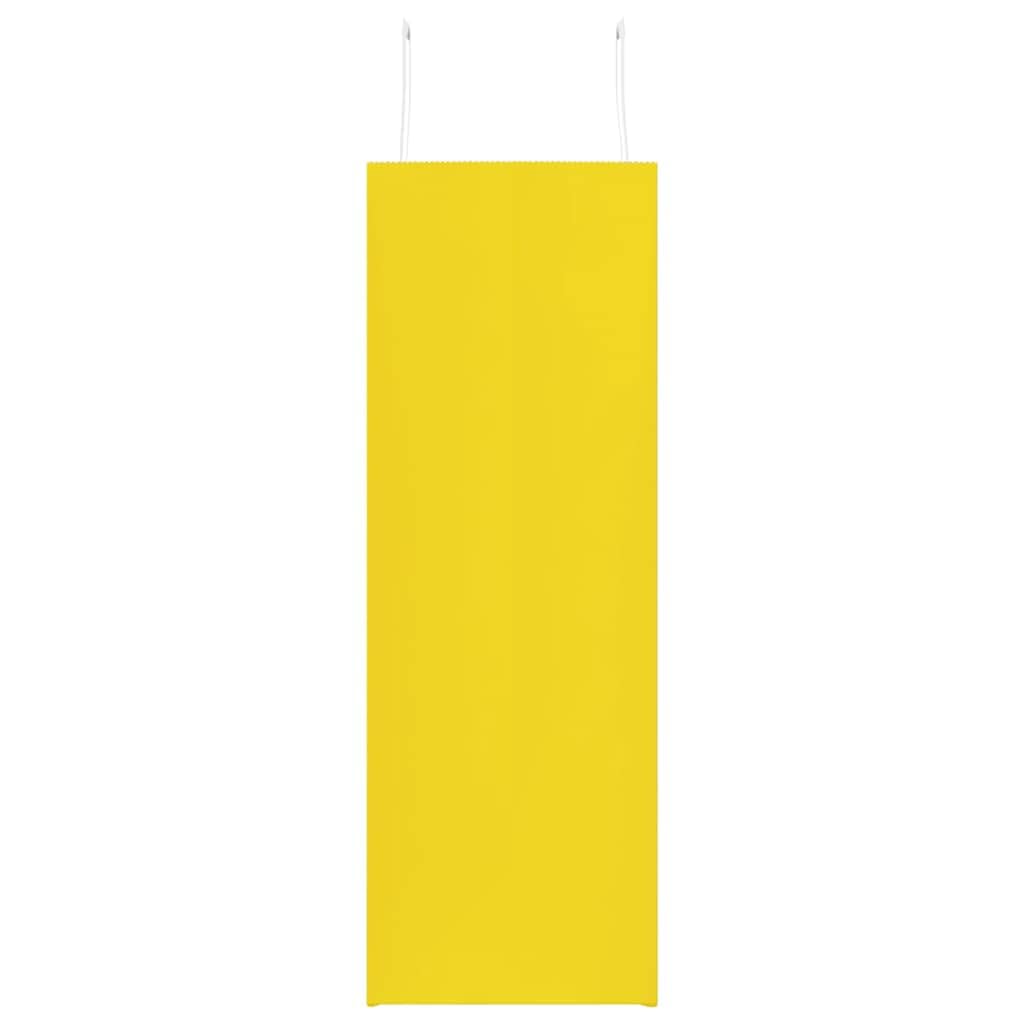vidaXL Sacs en papier 50 pcs avec poignées jaune 45x17x48 cm, sac en papier, sac cadeau en papier, sac cadeau en papier, sac