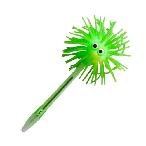Tinc - Stylo à Bille Lumineux Fuzzy Guy - Accessoire de Papeterie avec Tête Scintillante et Encre Bleue - Fourniture Scolaire Amusante pour Enfant - Pratique pour...