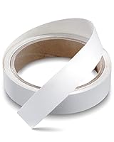 FAKILO Melamin-Kantenband, weißes, vorgeklebtes Furnierkantenband für Schrankreparaturen Möbelrestaurierung (Weiß, 16mm x 3m)