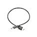 Produktbild Monllack 30 cm Tragbare Größe Mini USB 5PIN Stecker auf USB-C 3.1 Typ C Stecker Daten Adapterkabel Kabel Konverterkabel für Laptop