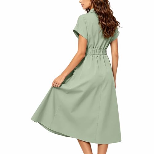 Chemise décontractée évite la transpiration avec sa taille haute élastique