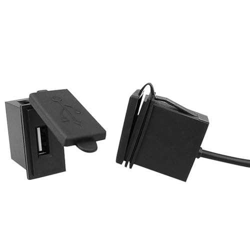 Mini enchufe USB de 2,4 A 12 V para motocicleta, camión, ATV, barco, caravana, autobús, enchufe adaptador impermeable y seguro para todos los teléfonos, protección inteligente en real.