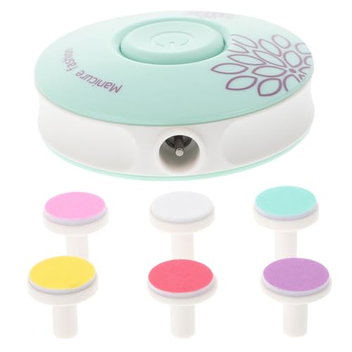 Milisten 1Set Electric Nail Trimmer Set for Nail Care with Grinding Heads Safe and Easy Nail Sharpener for Manicure and Pedicure