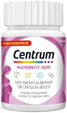 Centrum Maternity 3 em 1 Multivitamínico, Suplemento Alimentar pa...