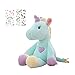 Georgie Porgy Peluche Unicornio Terciopelo Super Suave Osito de Peluche Animal Juguete Suave para Niños (Verde)