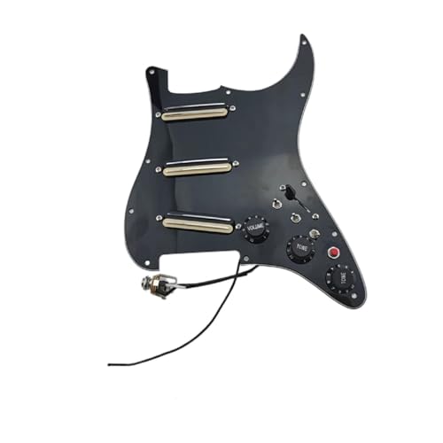 Kit pickguard pré-câblé SSS à mini bobine multifonctionnelle haute puissance noir