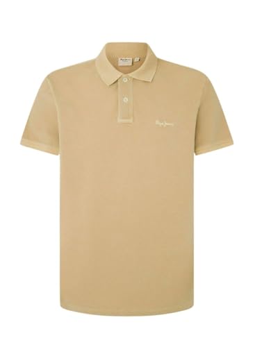 Pepe Jeans Para Hombre. PM542099 Polo New Oliver Beige (S), Casual, AlgodóN, Manga Corta, Sostenible - 3