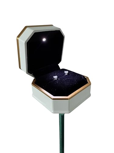 1 Carat total weight lab diamond stud earrings 14k YELLOW gold with WHITE GEMSTEM gift box that nestles into a rose bouquet.3