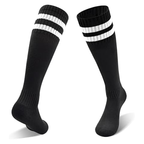 ARERWA Kids Football Socks with Cushioning Cover