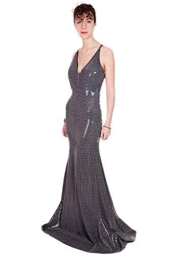 Robe longue brillante de soirée cocktail et cérémonie