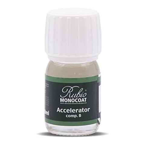 Rubio Monocoat Wood Oil Accelerator & Hardener | Oil Plus Part B | for Use with Oil Plus Part A, SheenPlus, and Hybrid Wood Protector | 30 mL Cover
