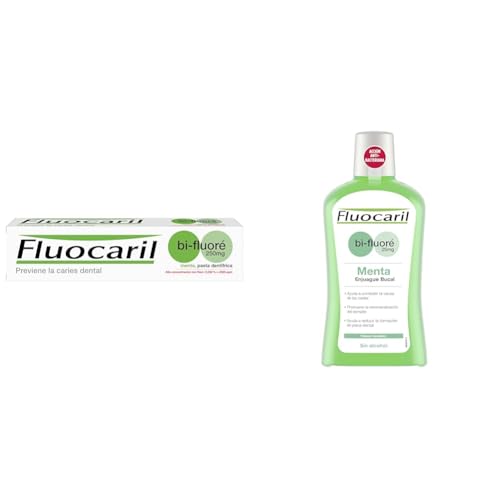 Fluocaril Bi-Fluoré 250 mg Pasta Dentífrica Prevención Caries 125 ml + FLUOCARIL Colutorio Bi-Fluore 500ml