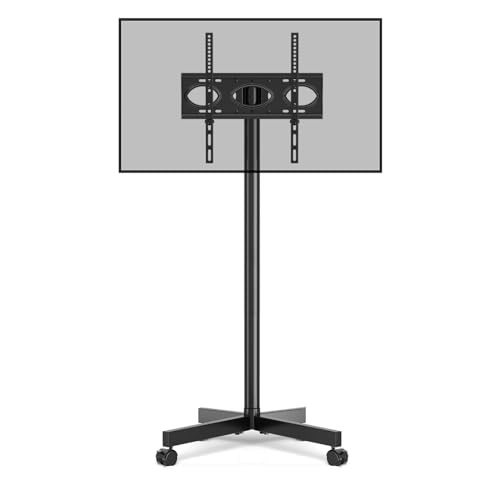Soporte móvil para TV con ruedas, ajustable en altura y tiltable miniatura 1
