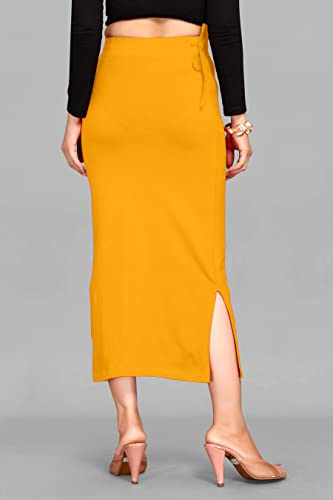Image of ALYNE Blended Saree Shapewear Petticoat for Women, Women's Blended FullElastic with Drawstring Saree Shapewear, Skirts for Women,Shape Wear Dress for Saree