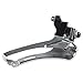 Road for Bike Front Derailleur 2x7-11 Speed Direct Mount Pull-Down Type for 50-56T Chainring 34T Max Cassette Aluminum Alloy and Steel Silver