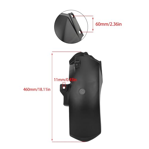Garde-Boue Arrière de Moto : Solution Anti-Eclaboussures PCX160 avec Support Extension