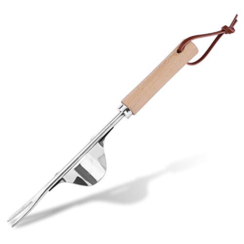 ZELARMAN Hand Weeder-Stainless Garden Manual Weed Puller, Dandelion Weeder Tool, Gardening Weeding/Transplant Tools with Wood Handle