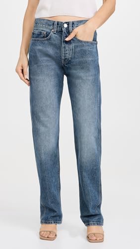 DL1961 Women's Romie Straight Jeans: High Rise 31"2