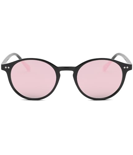 Image of EYLRIM Classic Polarized Round Sunglasses for Women Men Vintage Style Lightweight Circle Frame Sun Glasses