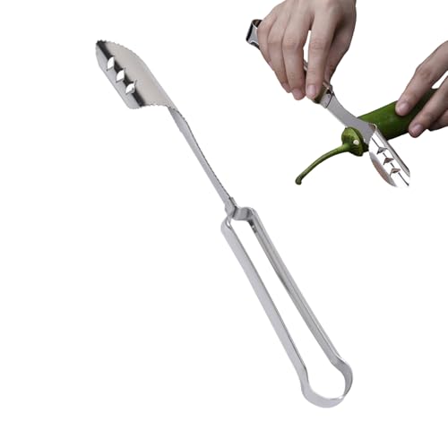 Núcleos,Removedor de Semillas Ergonómico Hecho De Acero Inoxidable,Herramientas Para Escurrir Y Sembrar Pimientos | Para Chile Calabacín Y