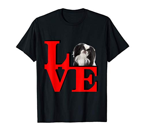 Japanese Chin Love Park I love my dog T-Shirt