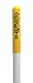 Utility Round Dome Marker, White Pole w/66" Length 42" Above Ground, Yellow Color Enhancer, 2.48 lbs.