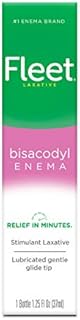Fleet Laxative Bisacodyl Enema for Adult Constipation, 1.25 Fl Oz