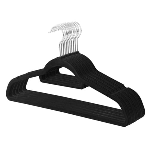 Cabide de Veludo Antideslizante Kit 10 Unidades Fino