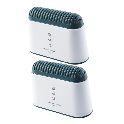 TOYANDONA 2 piezas Caja Desodorante Reutilizable con Activado y Bambú para Frigorífico Filtro Neutralizador de Olores sin Tóxicos Compacto y Portátil para Frescura y Limpieza Refrigeradores