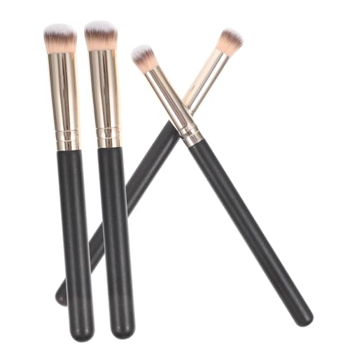 Baluue 4pcs Brow Concealer Brush Set Makeup Concealer Angled Contour Nose Brush Tapered for Women
