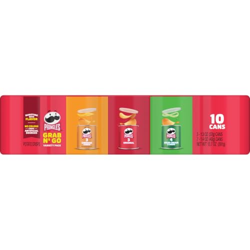 Pringles Potato Crisps, Grab N' Go Snack Pack, Variety Pack, 10 Cans - image 7