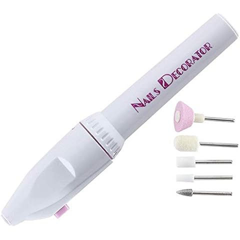 Electric Manicure Set, YFS 5-in-1 Electric Manicure Nail Drill File Grinder Grooming Kit Includes Callus Remover Set, Nail Buffer Polisher, Personal Manicure and Pedicure Kit with Gift Bag Cover