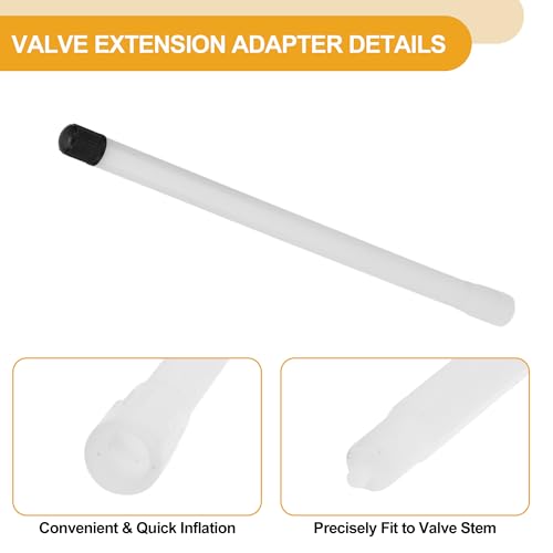 Image of 10pcs 180mm Tire Valve Extension Universal Plastic 180 Degree Tyre Valve Inflation Adapter for Car Motorcycle RV Truck Bike