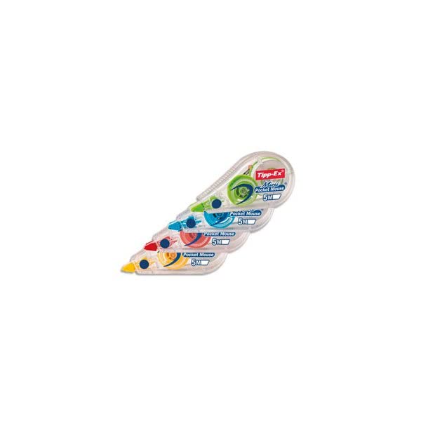Tipp-Ex Mini Pocket Mouse, Rodillo Corrector, 6 M, 1 Pieza