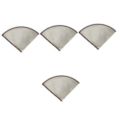 Housoutil 4pcs Fine Mesh Coffee Dripper Reusable Strainer for Cups Portable Lightweight Easy to Use High-grade Material for Safe Brewing for Coffee The Go