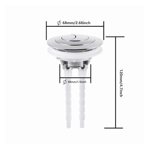 Bouton poussoir de remplacement pour réservoir de chasse d'eau WC