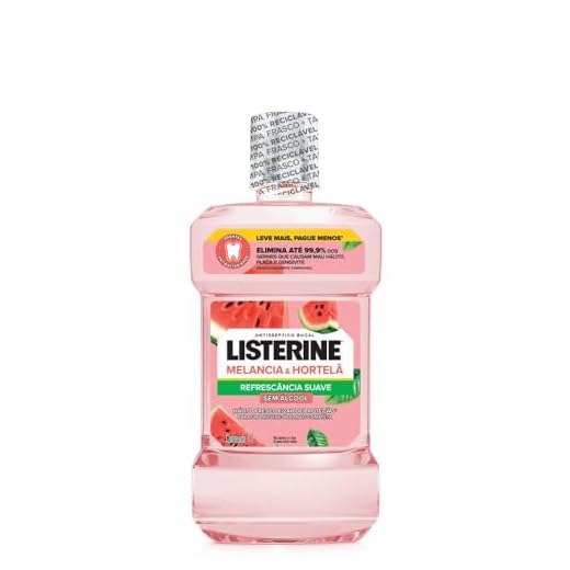 Listerine Enxaguante Bucal Melancia & Hortelã Sem Álcool, 1L