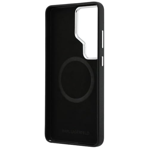 Image of CG MOBILE Karl Lagerfeld [Official Licensed], Protective Case Designed for Galaxy S26 Ultra |Magnetic System Full Wrapped Grained PU Leather with K&C Head Pin &Logo | Metal Camara Frame & Buttons