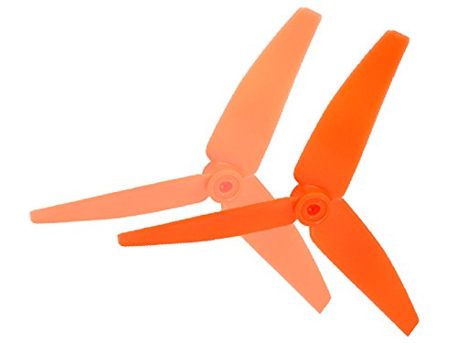 MICROHELI Plastic 3 Blade Propeller 45mm Tail Blade (Orange) - MCPXBL / BL2