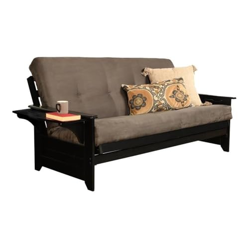 Kodiak Furniture Full Size Suede Futon Mattress in Gray Frame Not Included