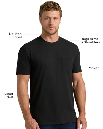 True Classic Mens T-Shirts – Pocket T Shirts for Men, Mens Pocket Tee Shirts Multipack, Cotton Crew Neck Work T Shirt for Men2