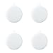 4PCS Silicone Dish Scrubber, Multipurpose Round Silicone Sponges Reusable Dish Brush Dish Brush for Kitchen Dish Dishes Fruits Vegetables(White)