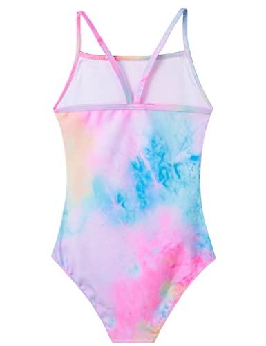 Image of Girls Swimsuits One-Piece Bathing Suits Multicolor Kids Sport Summer Beach Swimwear for 2-10 Years Old