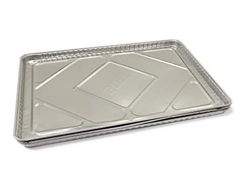 Bull Outdoor Products 24269 Grease Tray Liner, Silver, 12 Pack, for 38" Bull Grills