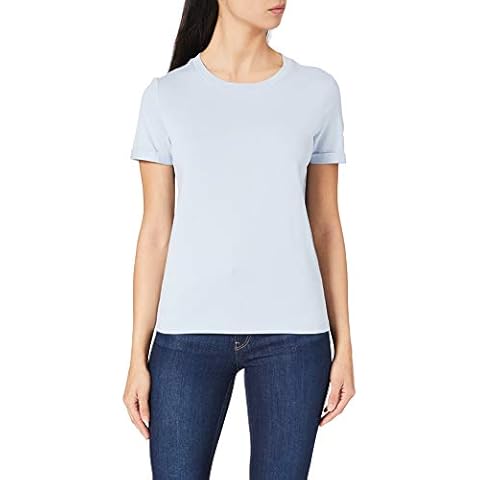 Vero Moda VMPAULA S/S T-Shirt GA Noos Camiseta Azul para Mujer Cover