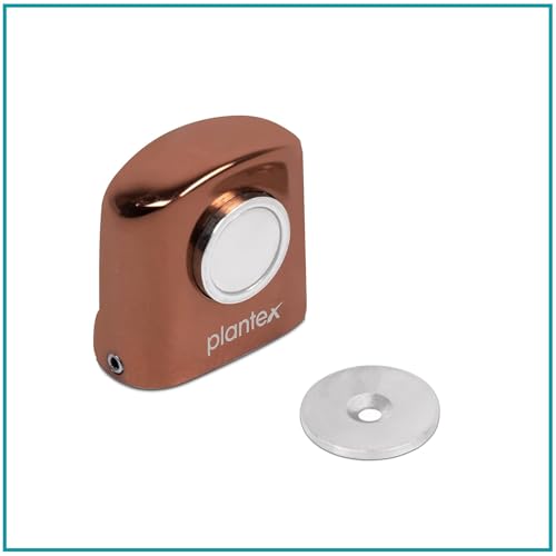 Image of Plantex Door Stopper for Home /Door Catch Holder for Home /Office /Hotel /Magntic Door Stopper /Gate Stopper for Main Door /Stops for Door - Set of 6 (Rose Gold)